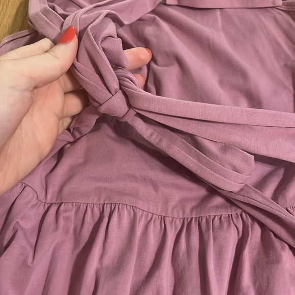 Latched Mama Mauve Breastfeeding Nursing Friendly Fit & Flare Dress Sz M - Picture 7 of 7